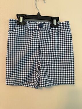 Rugged Butts Navy and White Gingham Swim Trunks